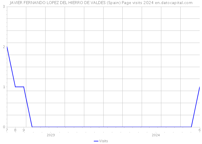 JAVIER FERNANDO LOPEZ DEL HIERRO DE VALDES (Spain) Page visits 2024 
