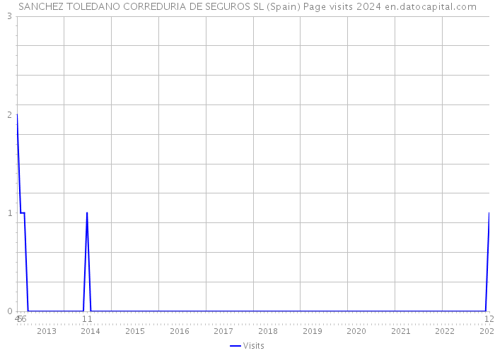 SANCHEZ TOLEDANO CORREDURIA DE SEGUROS SL (Spain) Page visits 2024 