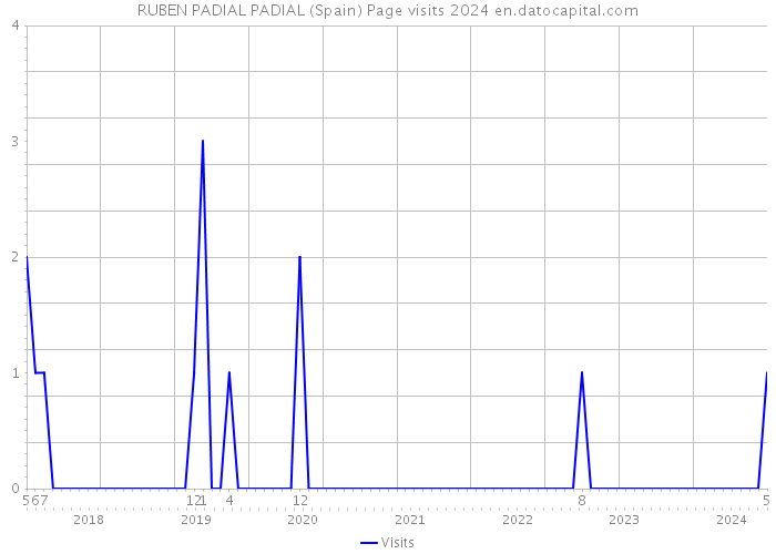 RUBEN PADIAL PADIAL (Spain) Page visits 2024 