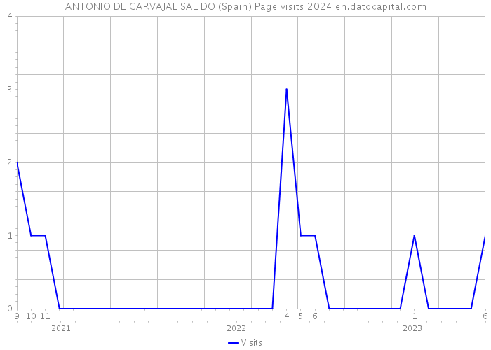 ANTONIO DE CARVAJAL SALIDO (Spain) Page visits 2024 