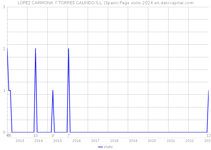 LOPEZ CARMONA Y TORRES GALINDO S.L. (Spain) Page visits 2024 