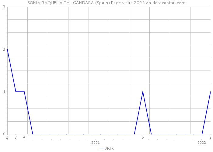 SONIA RAQUEL VIDAL GANDARA (Spain) Page visits 2024 