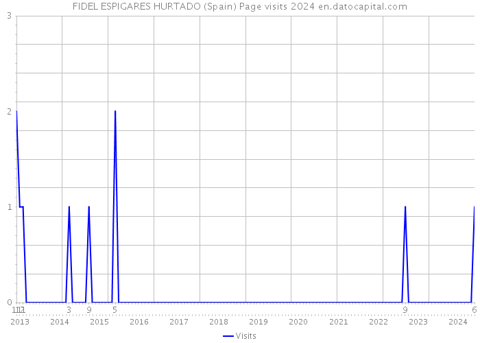 FIDEL ESPIGARES HURTADO (Spain) Page visits 2024 