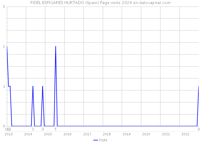 FIDEL ESPIGARES HURTADO (Spain) Page visits 2024 