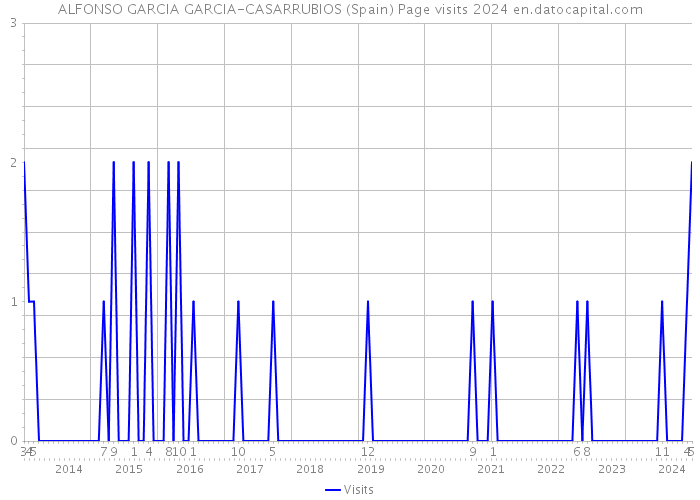 ALFONSO GARCIA GARCIA-CASARRUBIOS (Spain) Page visits 2024 