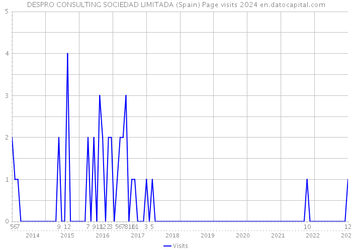 DESPRO CONSULTING SOCIEDAD LIMITADA (Spain) Page visits 2024 
