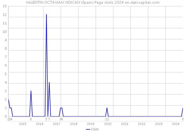 VALENTIN OCTAVIAN VIDICAN (Spain) Page visits 2024 