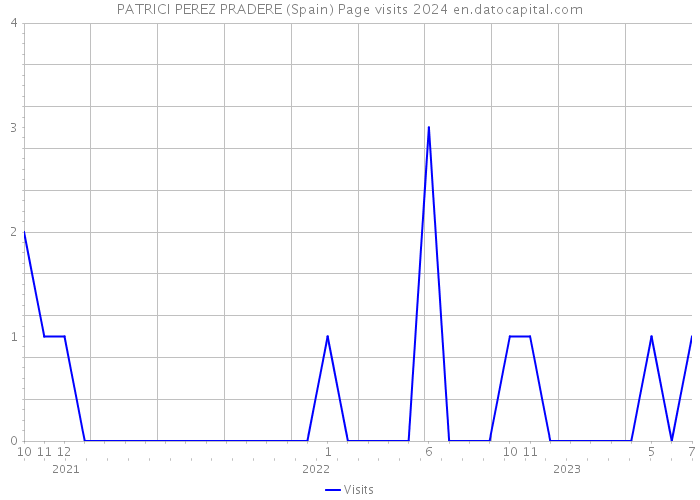 PATRICI PEREZ PRADERE (Spain) Page visits 2024 