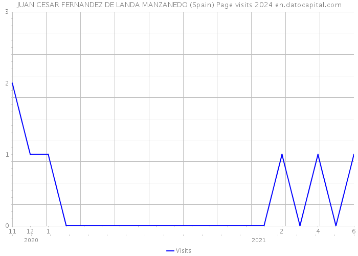 JUAN CESAR FERNANDEZ DE LANDA MANZANEDO (Spain) Page visits 2024 