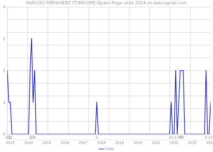NARCISO FERNANDEZ ITURROSPE (Spain) Page visits 2024 