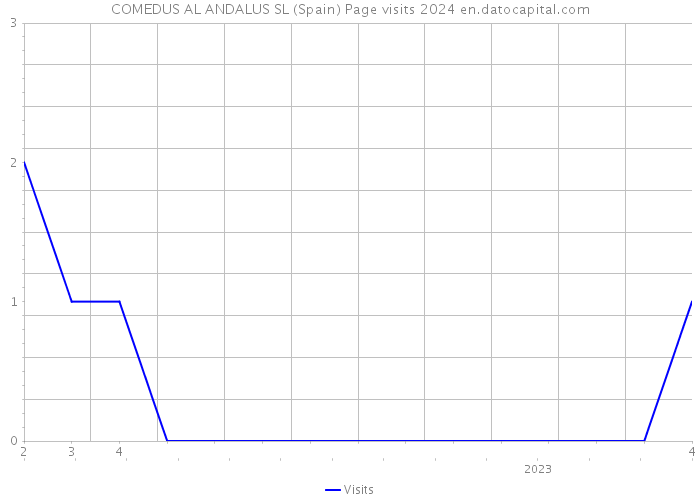 COMEDUS AL ANDALUS SL (Spain) Page visits 2024 