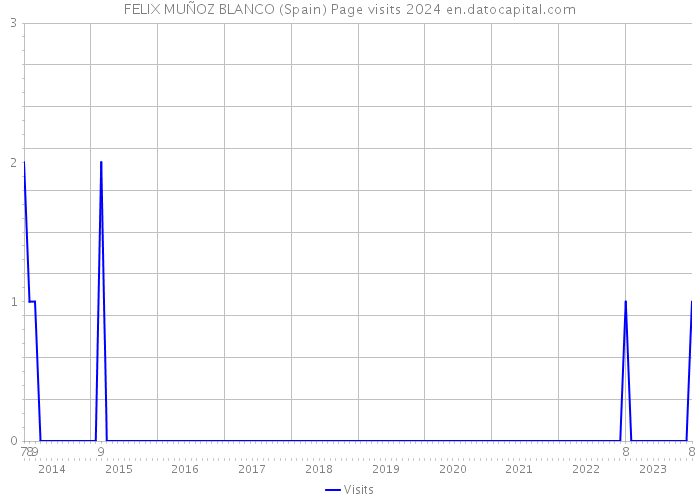 FELIX MUÑOZ BLANCO (Spain) Page visits 2024 
