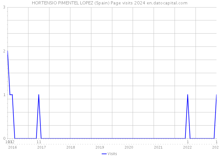 HORTENSIO PIMENTEL LOPEZ (Spain) Page visits 2024 
