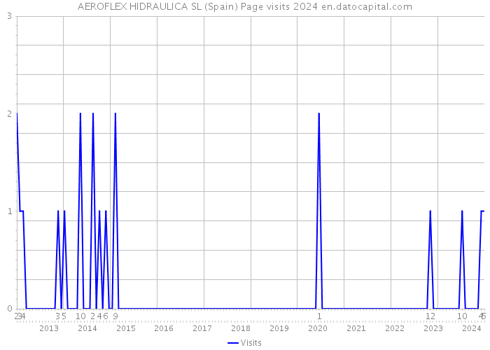 AEROFLEX HIDRAULICA SL (Spain) Page visits 2024 