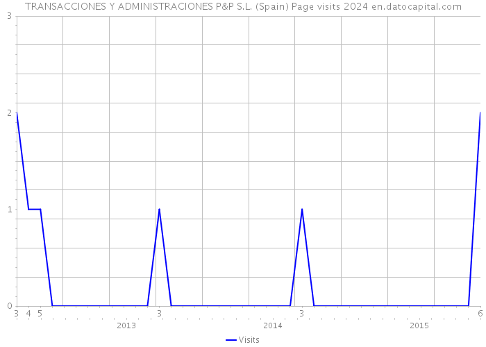 TRANSACCIONES Y ADMINISTRACIONES P&P S.L. (Spain) Page visits 2024 