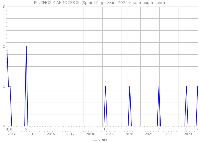 PINCHOS Y ARROCES SL (Spain) Page visits 2024 
