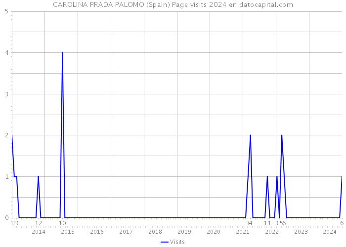 CAROLINA PRADA PALOMO (Spain) Page visits 2024 