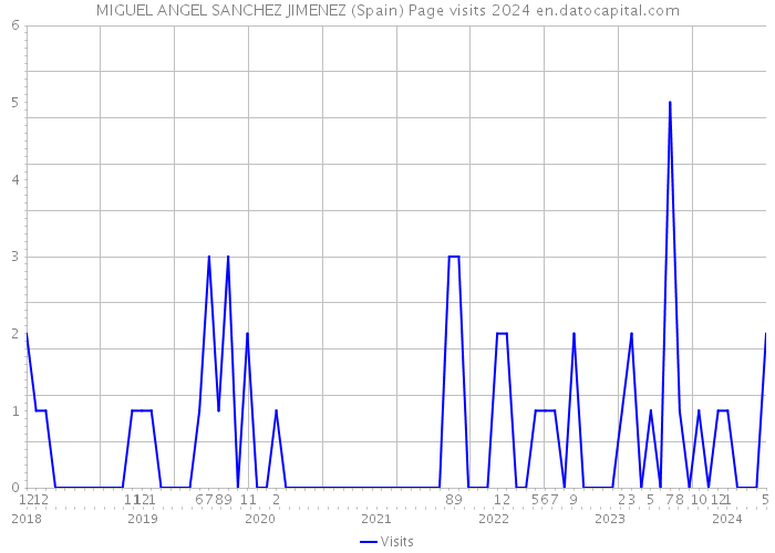 MIGUEL ANGEL SANCHEZ JIMENEZ (Spain) Page visits 2024 