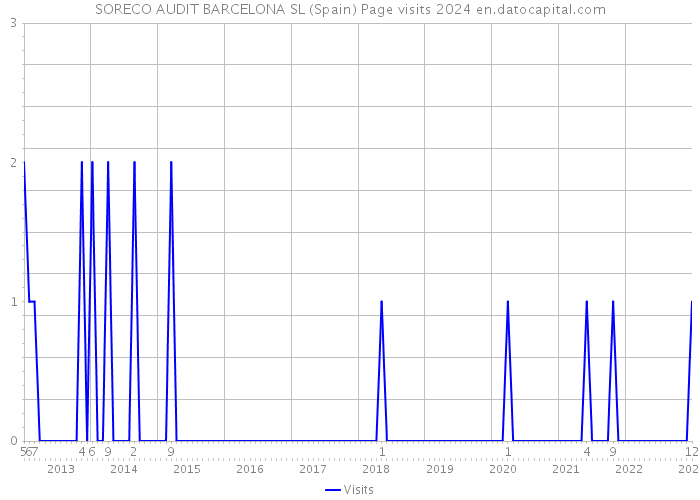 SORECO AUDIT BARCELONA SL (Spain) Page visits 2024 