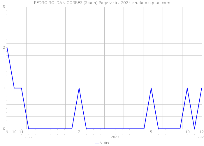 PEDRO ROLDAN CORRES (Spain) Page visits 2024 