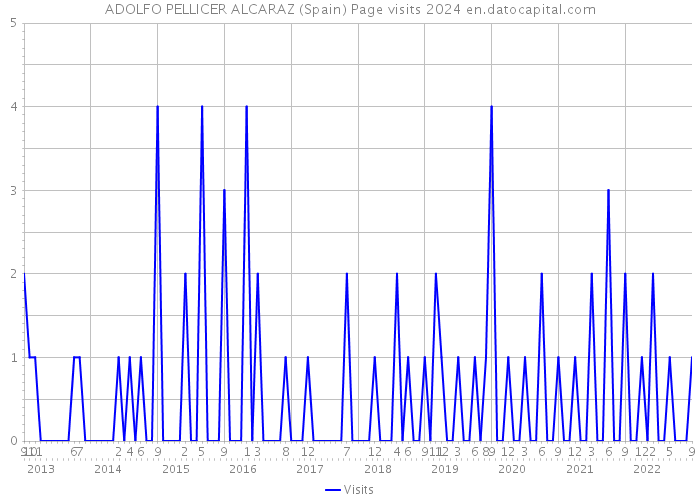 ADOLFO PELLICER ALCARAZ (Spain) Page visits 2024 