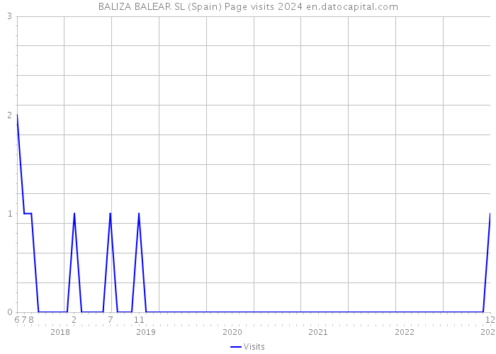 BALIZA BALEAR SL (Spain) Page visits 2024 