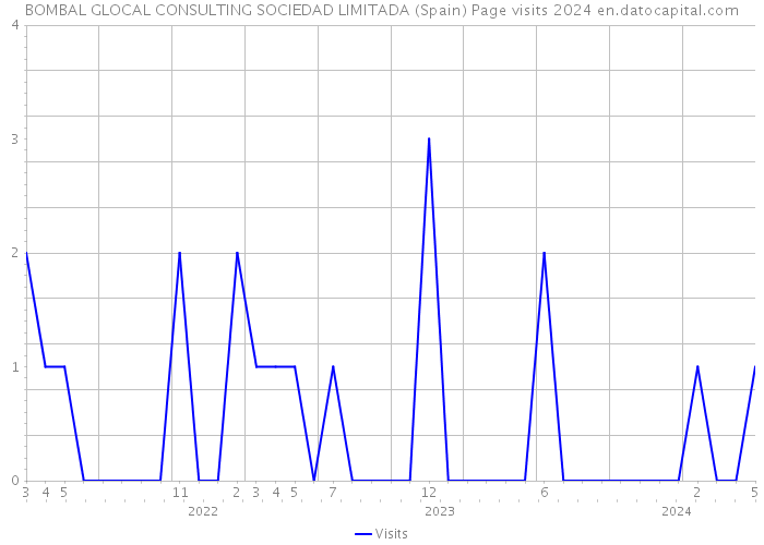 BOMBAL GLOCAL CONSULTING SOCIEDAD LIMITADA (Spain) Page visits 2024 
