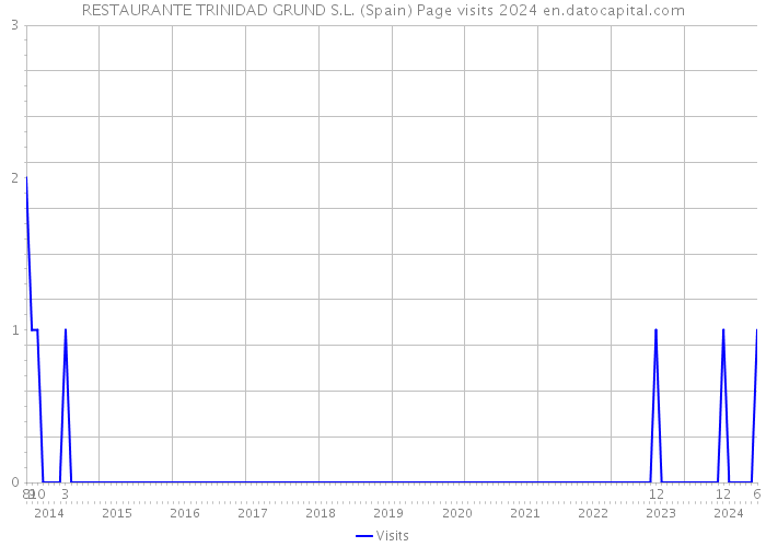 RESTAURANTE TRINIDAD GRUND S.L. (Spain) Page visits 2024 