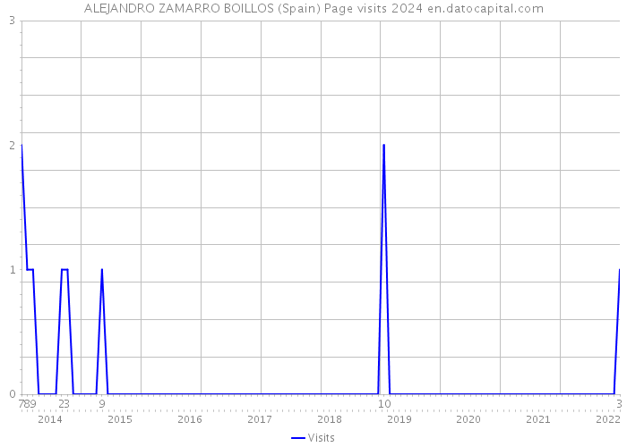 ALEJANDRO ZAMARRO BOILLOS (Spain) Page visits 2024 