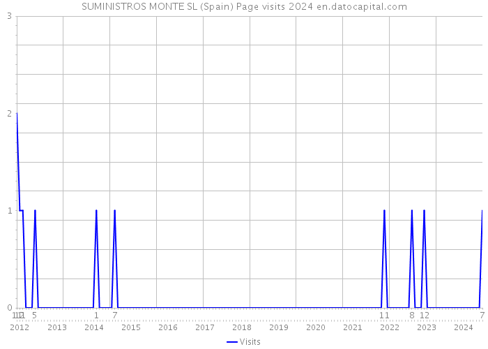 SUMINISTROS MONTE SL (Spain) Page visits 2024 