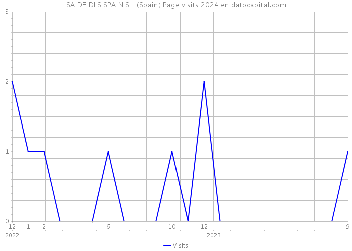 SAIDE DLS SPAIN S.L (Spain) Page visits 2024 