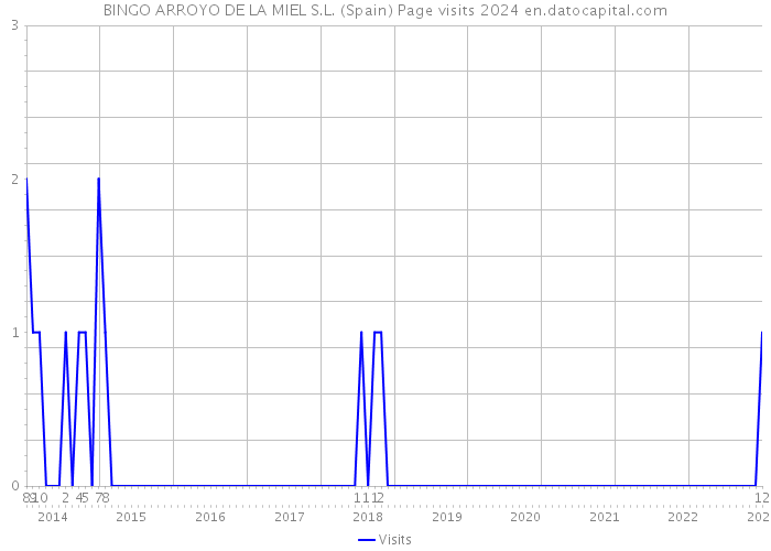 BINGO ARROYO DE LA MIEL S.L. (Spain) Page visits 2024 