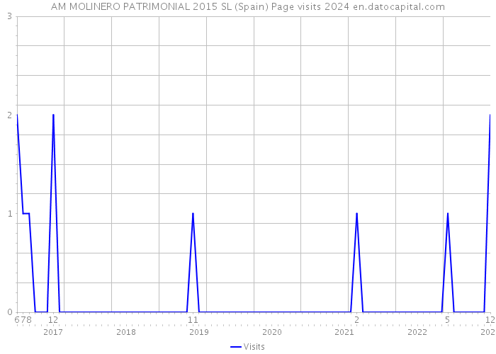 AM MOLINERO PATRIMONIAL 2015 SL (Spain) Page visits 2024 