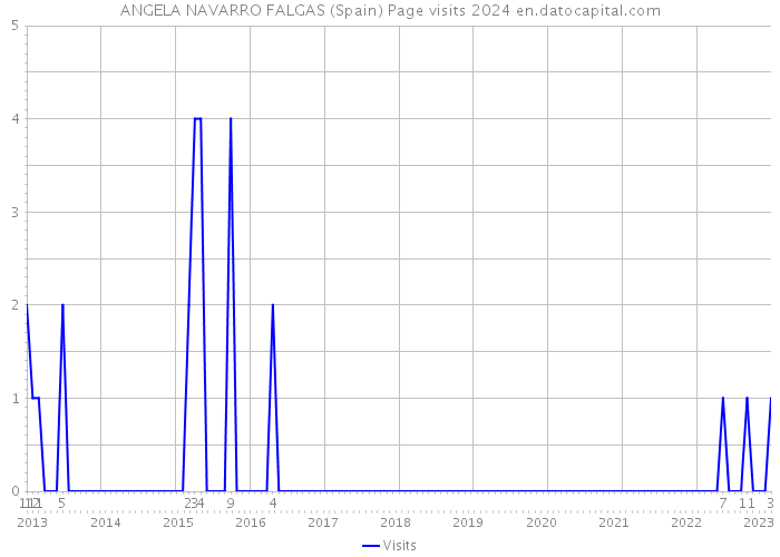 ANGELA NAVARRO FALGAS (Spain) Page visits 2024 