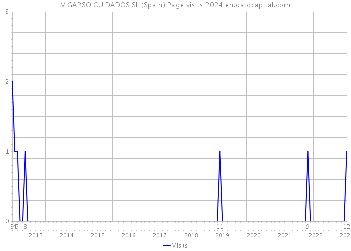 VIGARSO CUIDADOS SL (Spain) Page visits 2024 