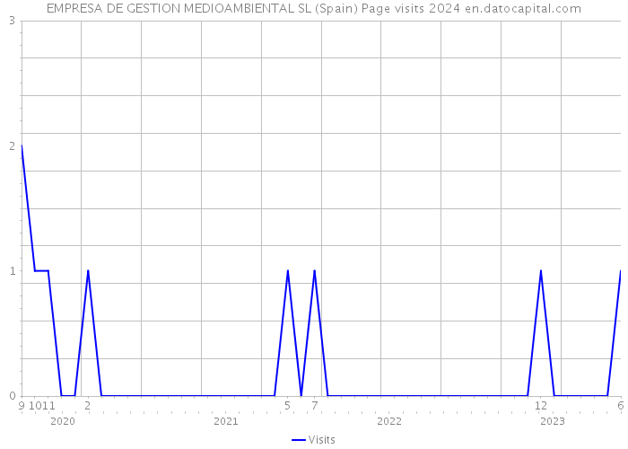 EMPRESA DE GESTION MEDIOAMBIENTAL SL (Spain) Page visits 2024 