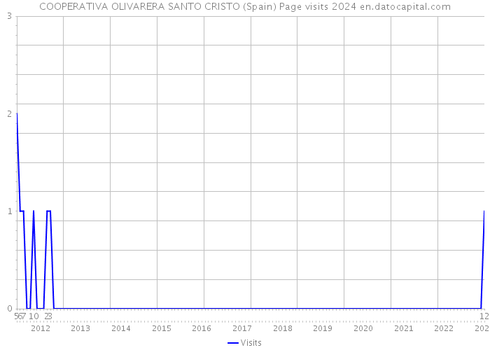 COOPERATIVA OLIVARERA SANTO CRISTO (Spain) Page visits 2024 