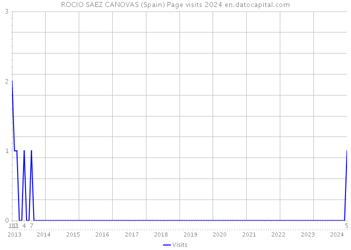 ROCIO SAEZ CANOVAS (Spain) Page visits 2024 