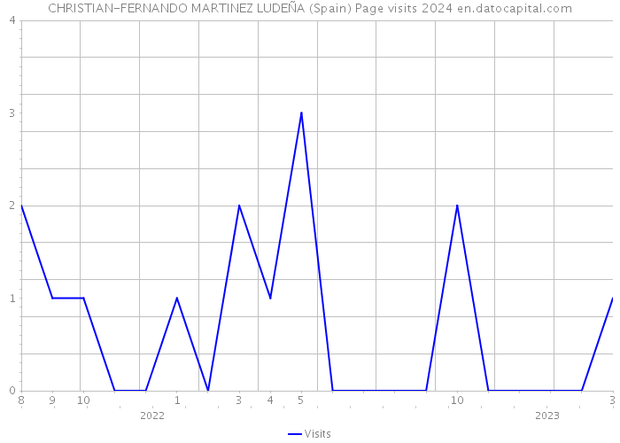 CHRISTIAN-FERNANDO MARTINEZ LUDEÑA (Spain) Page visits 2024 