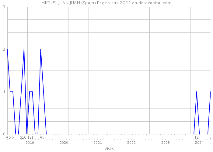 MIGUEL JUAN JUAN (Spain) Page visits 2024 