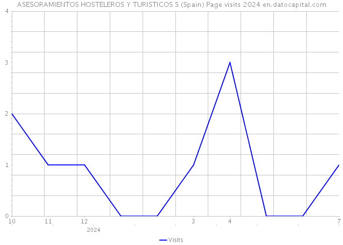 ASESORAMIENTOS HOSTELEROS Y TURISTICOS S (Spain) Page visits 2024 