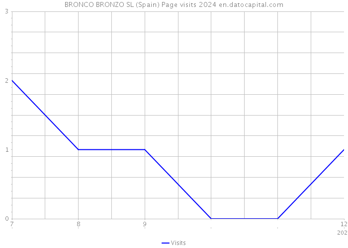 BRONCO BRONZO SL (Spain) Page visits 2024 