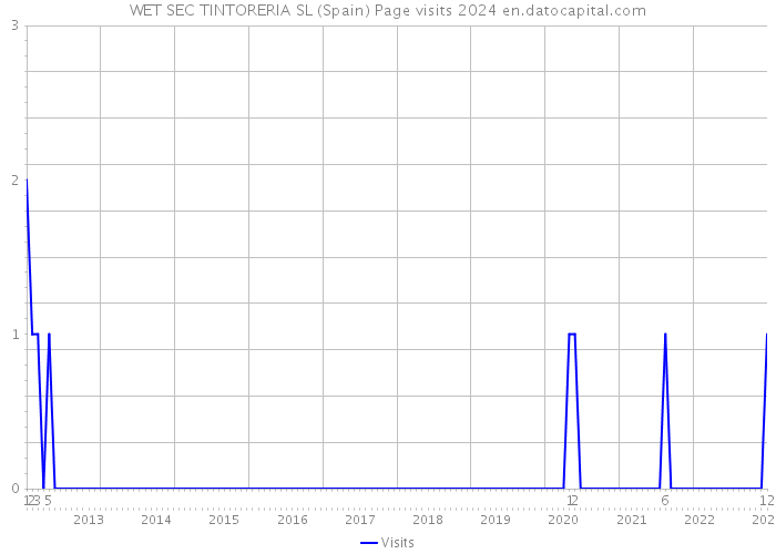 WET SEC TINTORERIA SL (Spain) Page visits 2024 