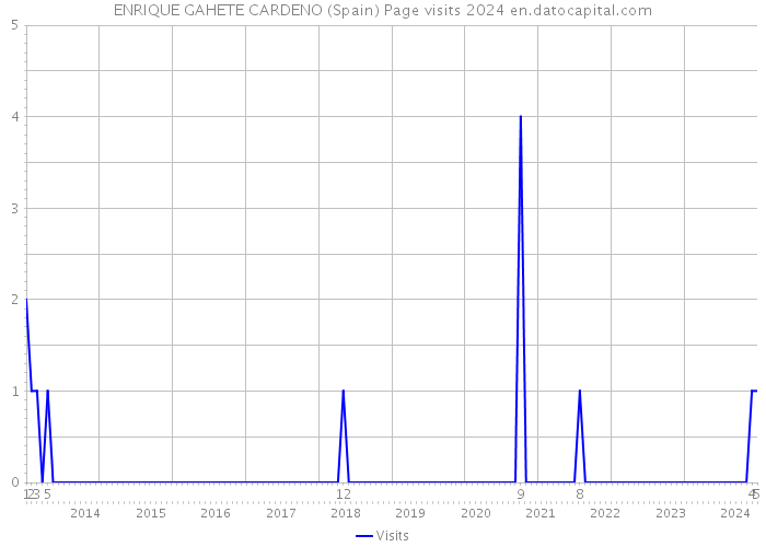 ENRIQUE GAHETE CARDENO (Spain) Page visits 2024 