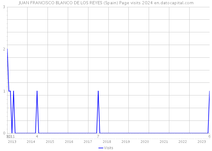 JUAN FRANCISCO BLANCO DE LOS REYES (Spain) Page visits 2024 
