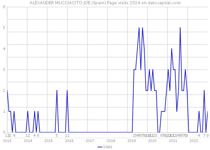 ALEXANDER MUCCIACITO JOE (Spain) Page visits 2024 