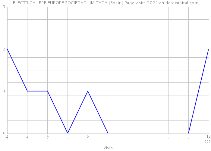 ELECTRICAL B2B EUROPE SOCIEDAD LIMITADA (Spain) Page visits 2024 