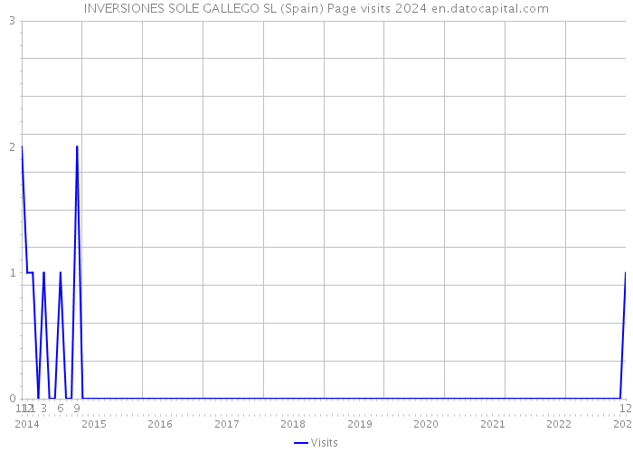 INVERSIONES SOLE GALLEGO SL (Spain) Page visits 2024 