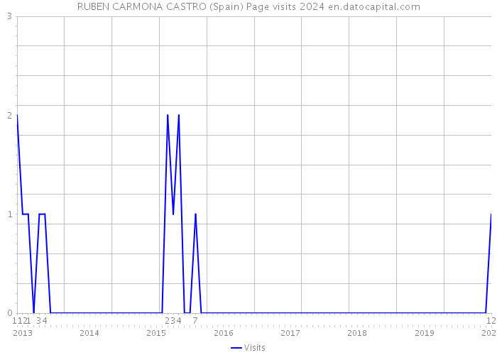 RUBEN CARMONA CASTRO (Spain) Page visits 2024 