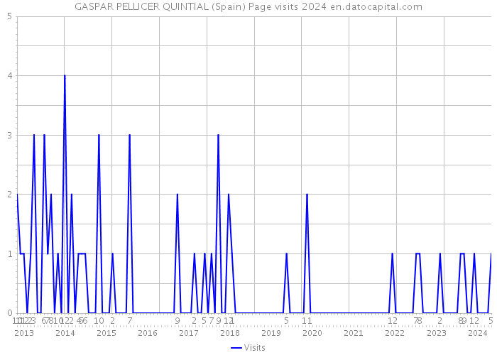 GASPAR PELLICER QUINTIAL (Spain) Page visits 2024 
